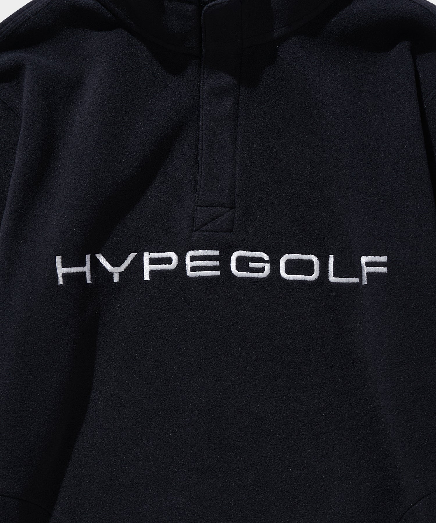 FLEECE HALF ZIP JACKET BLACK – HYPEGOLF ONLINE STORE