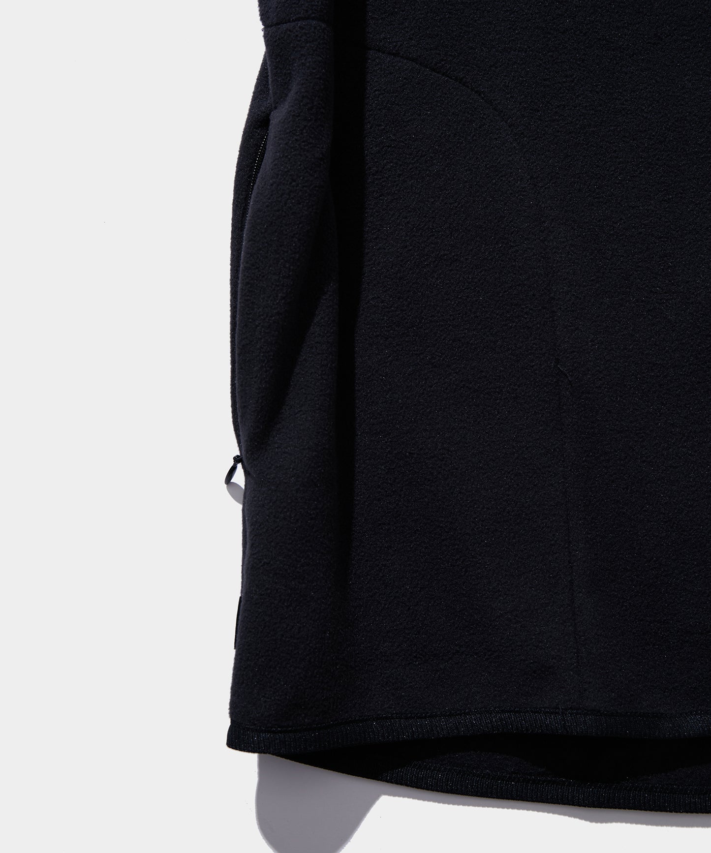 FLEECE HALF ZIP JACKET BLACK