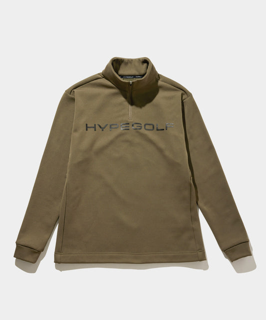 FLEECE HALF ZIP LONG SLEEVE SHIRTS OLIVE