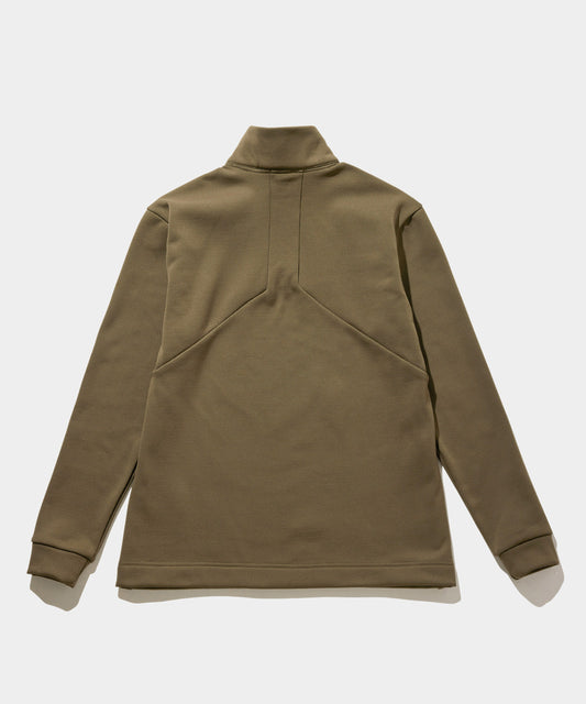 FLEECE HALF ZIP LONG SLEEVE SHIRTS OLIVE