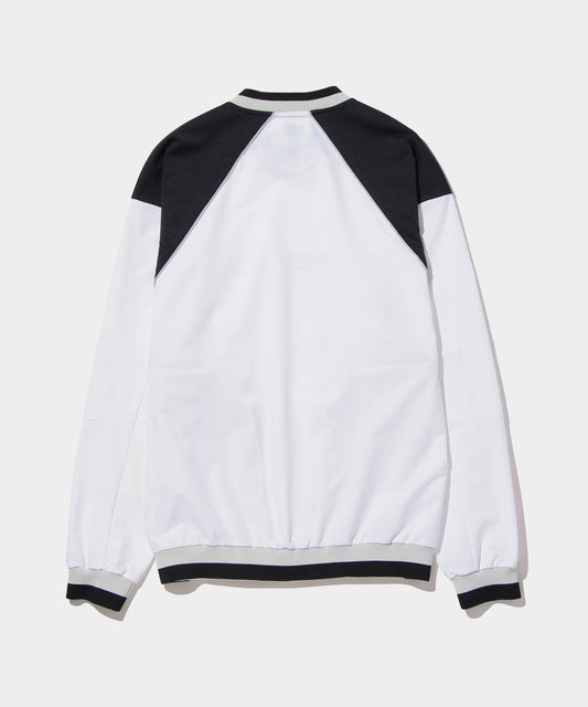 WOVEN Pullover V Neck WHITE