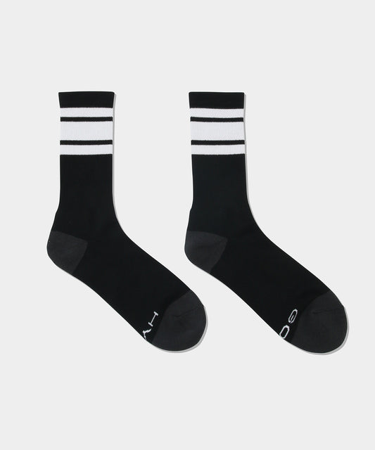 Lined Socks BK x WHT