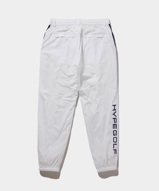 WOVEN NYLON LONG PANTS WHITE